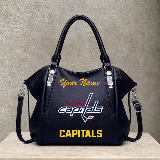 LIMITED EDITION - NEW CUSTOMIZED NHL10 WCP WASHINGTON CAPITALS SHOULDER HANDBAG