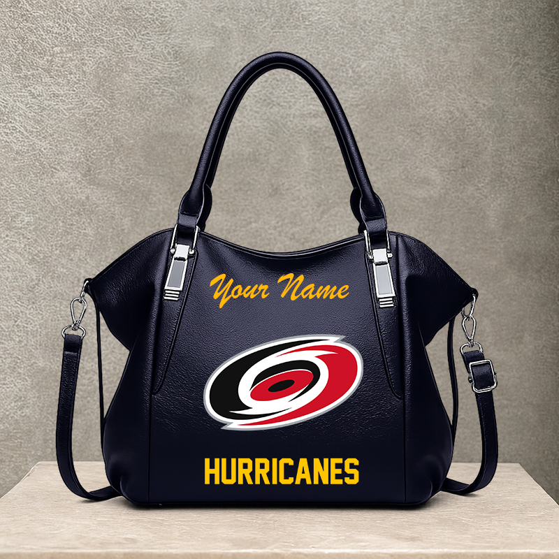 LIMITED EDITION - NEW CUSTOMIZED NHL07 CLH CAROLINA HURRICANES SHOULDER HANDBAG