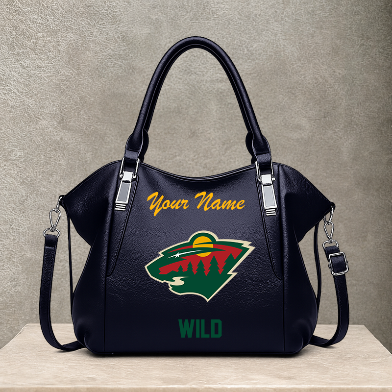 LIMITED EDITION - NEW CUSTOMIZED NHL13 MNW MINNESOTA WILD SHOULDER HANDBAG