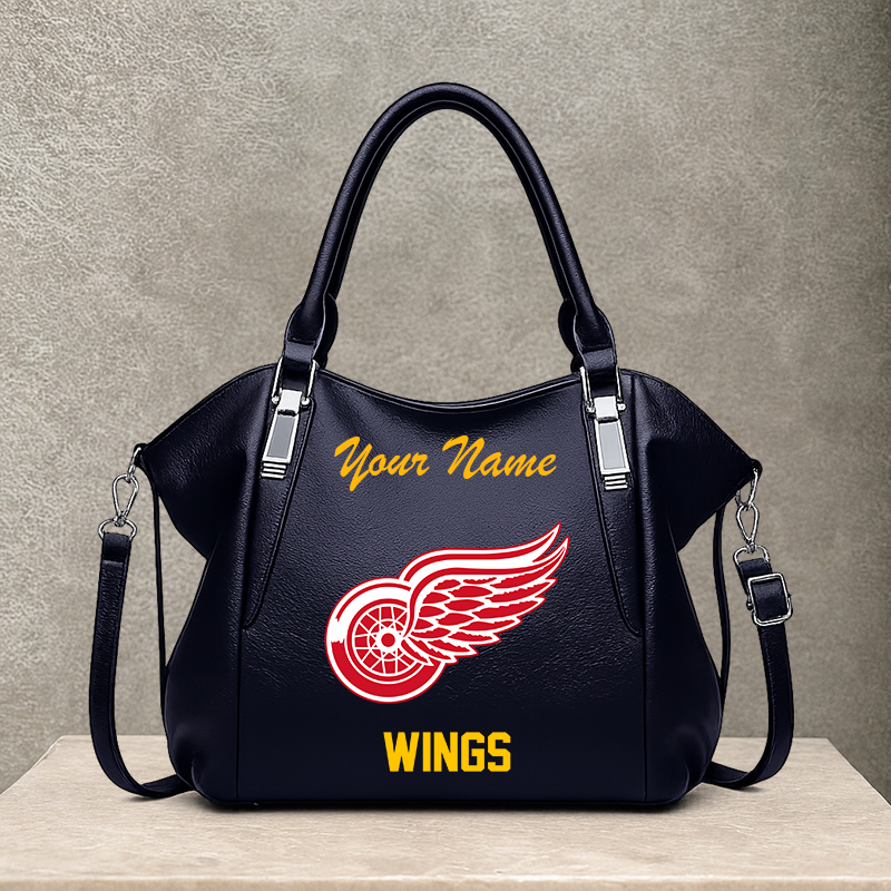 LIMITED EDITION - NEW CUSTOMIZED NHL22 DRW DETROIT RED WINGS SHOULDER HANDBAG