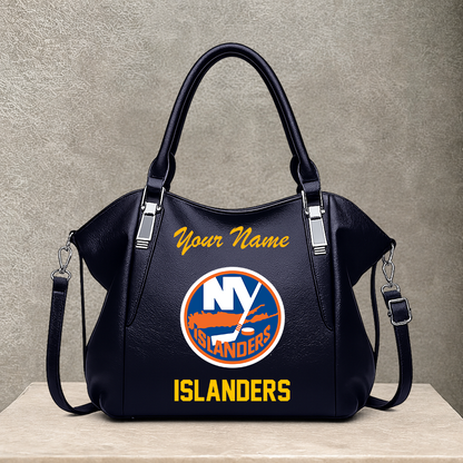 LIMITED EDITION - NEW CUSTOMIZED NHL25 NYI NEW YORK ISLANDERS SHOULDER HANDBAG