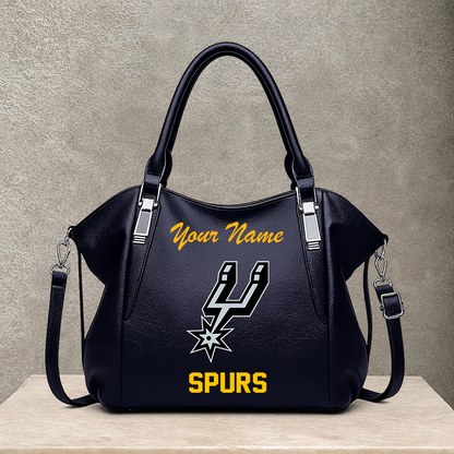 LIMITED EDITION - NEW CUSTOMIZED NBA23 SAS SAN ANTONIO SPURS SHOULDER HANDBAG