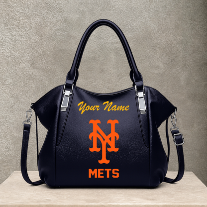 LIMITED EDITION - NEW CUSTOMIZED MLB17 NYM NEW YORK METS SHOULDER HANDBAG