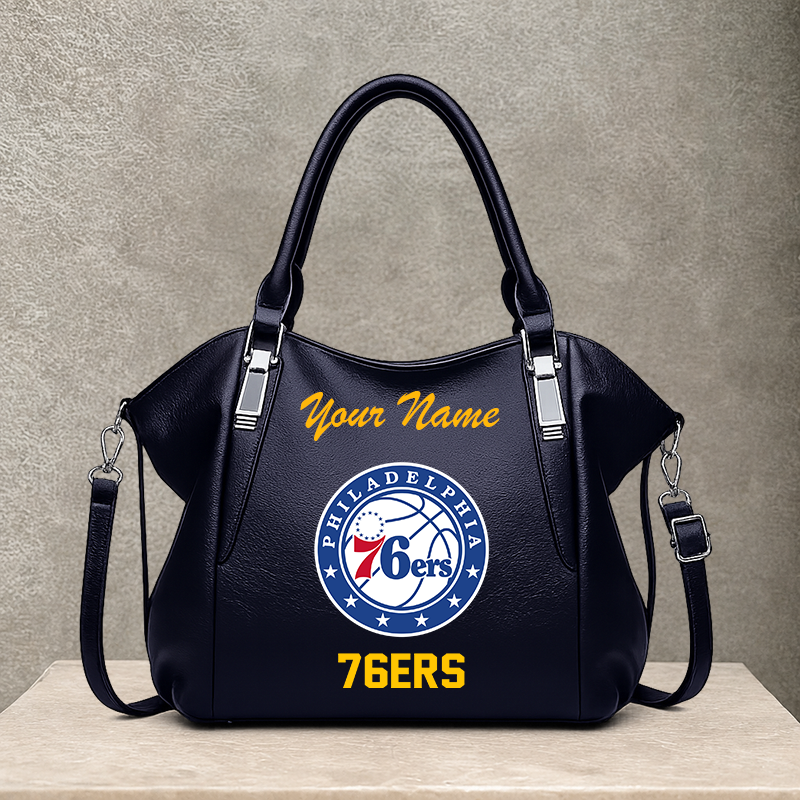 LIMITED EDITION - NEW CUSTOMIZED NBA26 P76 PHILADELPHIA 76ERS SHOULDER HANDBAG