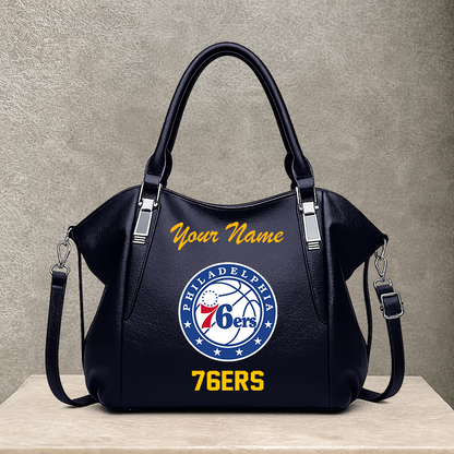 LIMITED EDITION - NEW CUSTOMIZED NBA26 P76 PHILADELPHIA 76ERS SHOULDER HANDBAG