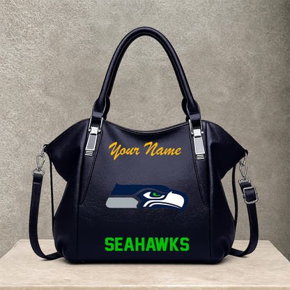 LIMITED EDITION - NEW CUSTOMIZED NFL06 SSH SEATTLE SEAHAWKS SHOULDER HANDBAG