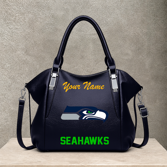 LIMITED EDITION - NEW CUSTOMIZED NFL06 SSH SEATTLE SEAHAWKS SHOULDER HANDBAG