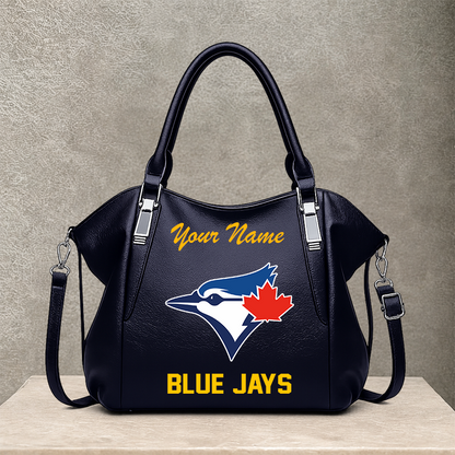 LIMITED EDITION - NEW CUSTOMIZED MLB12 TBJ TORONTO BLUE JAYS SHOULDER HANDBAG