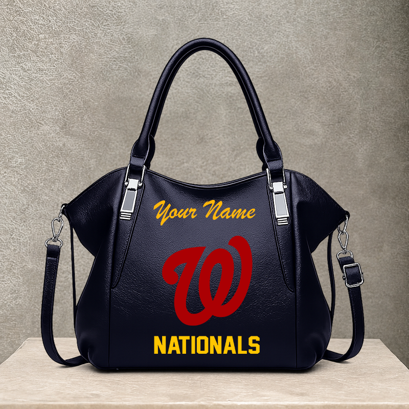 LIMITED EDITION - NEW CUSTOMIZED MLB28 WNS WASHINGTON NATIONALS SHOULDER HANDBAG