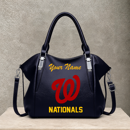 LIMITED EDITION - NEW CUSTOMIZED MLB28 WNS WASHINGTON NATIONALS SHOULDER HANDBAG
