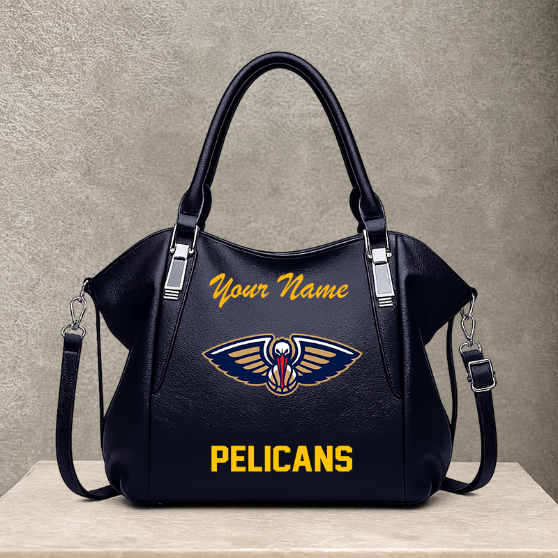 LIMITED EDITION - NEW CUSTOMIZED NBA30 NOP NEW ORLEANS PELICANS SHOULDER HANDBAG