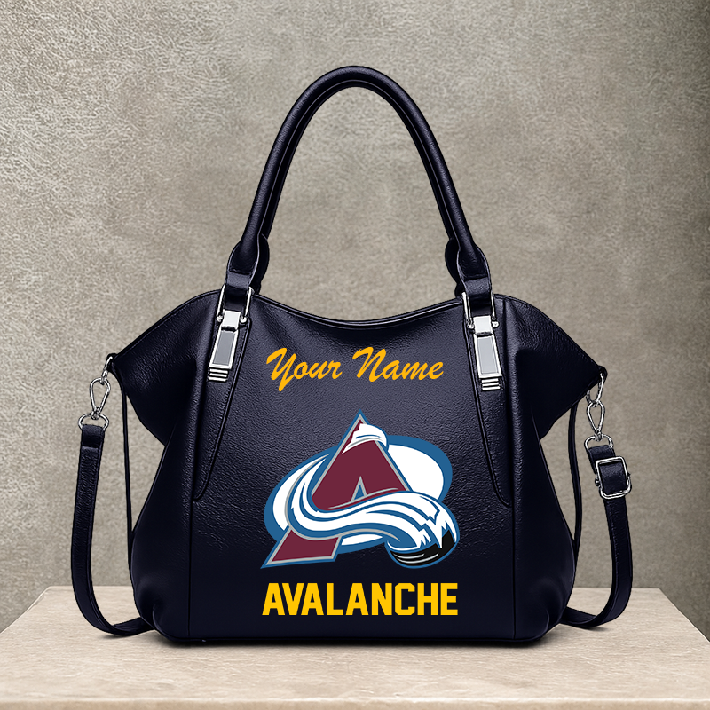 LIMITED EDITION - NEW CUSTOMIZED NHL05 CAL COLORADO AVALANCHE SHOULDER HANDBAG