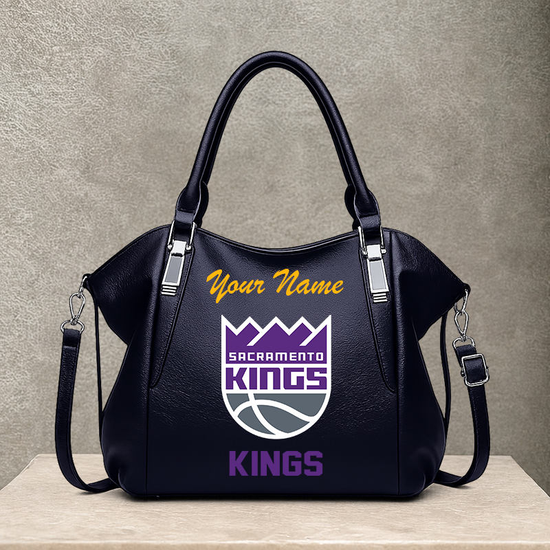 LIMITED EDITION - NEW CUSTOMIZED NBA16 SKI SACRAMENTO KINGS SHOULDER HANDBAG