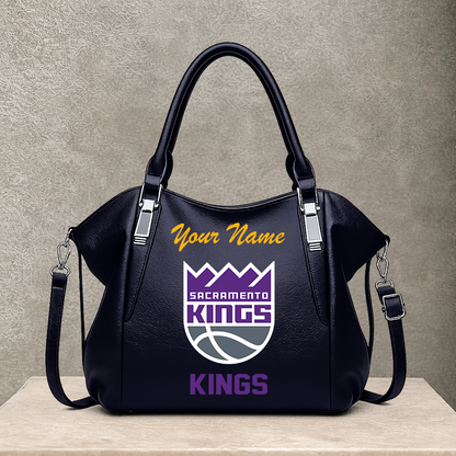 LIMITED EDITION - NEW CUSTOMIZED NBA16 SKI SACRAMENTO KINGS SHOULDER HANDBAG