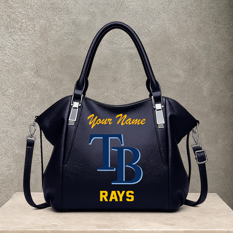 LIMITED EDITION - NEW CUSTOMIZED MLB21 TBR TAMPA BAY RAYS SHOULDER HANDBAG