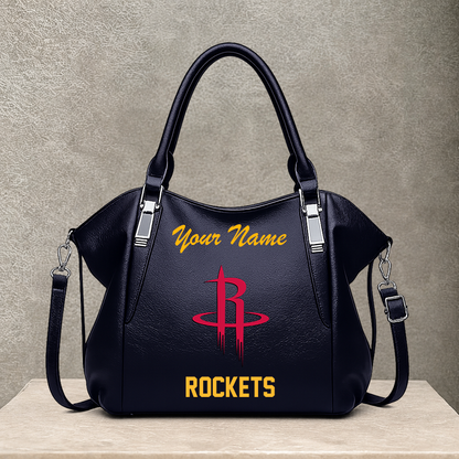 LIMITED EDITION - NEW CUSTOMIZED NBA07 HRO HOUSTON ROCKETS SHOULDER HANDBAG