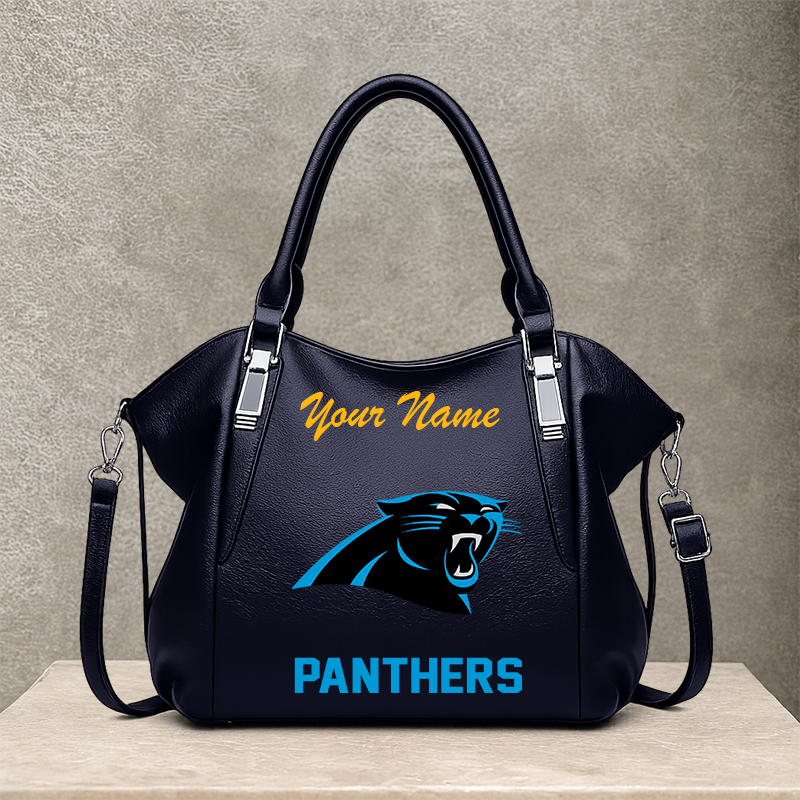 LIMITED EDITION - NEW CUSTOMIZED NFL23 CLP CAROLINA PANTHERS SHOULDER HANDBAG