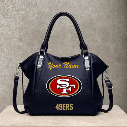 LIMITED EDITION - NEW CUSTOMIZED NFL11 SF49 SAN FRANCISCO 49ERS SHOULDER HANDBAG