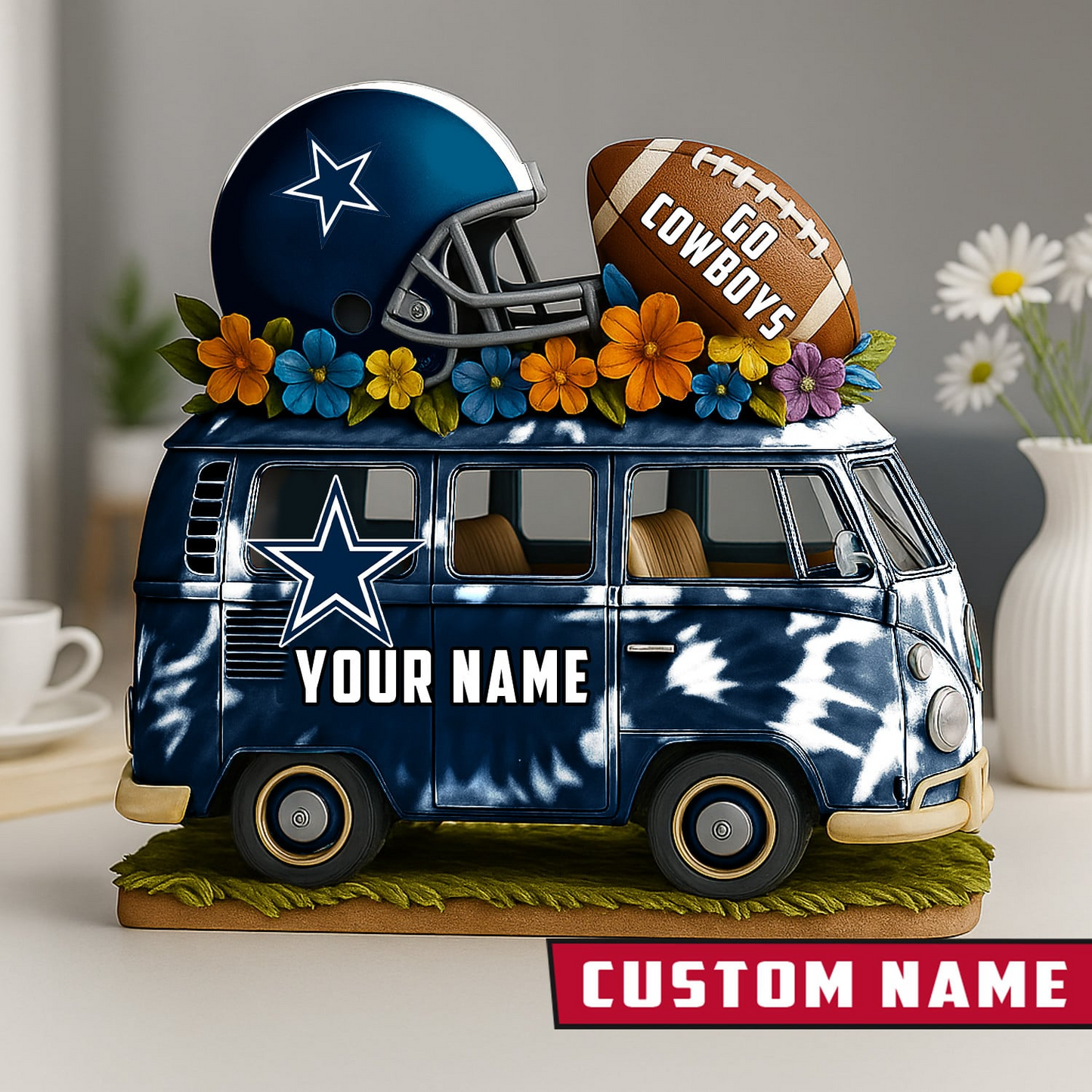 LIMITED EDITION - NEW CUSTOMIZED NFL21 DCB DALLAS COWBOYS BUS ACRYLIC BLOCK