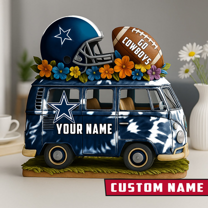 LIMITED EDITION - NEW CUSTOMIZED NFL21 DCB DALLAS COWBOYS BUS ACRYLIC BLOCK