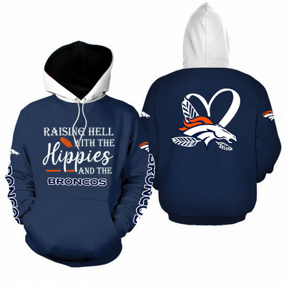 LIMITED EDITION - NEW CUSTOMIZED NFL13 DVB DENVER BRONCOS  HOODIE, ZIP HOODIE, SWEATSHIRT