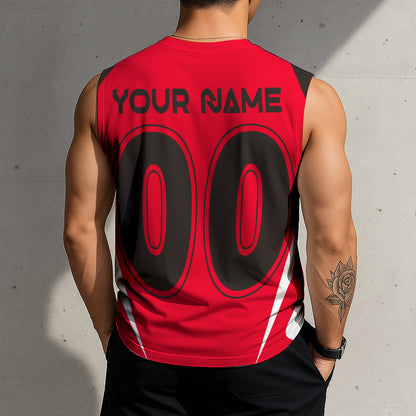 LIMITED EDITION - NEW CUSTOMIZED NHL06 NJD NEW JERSEY DEVILS TANK TOP & GYM SHIRT