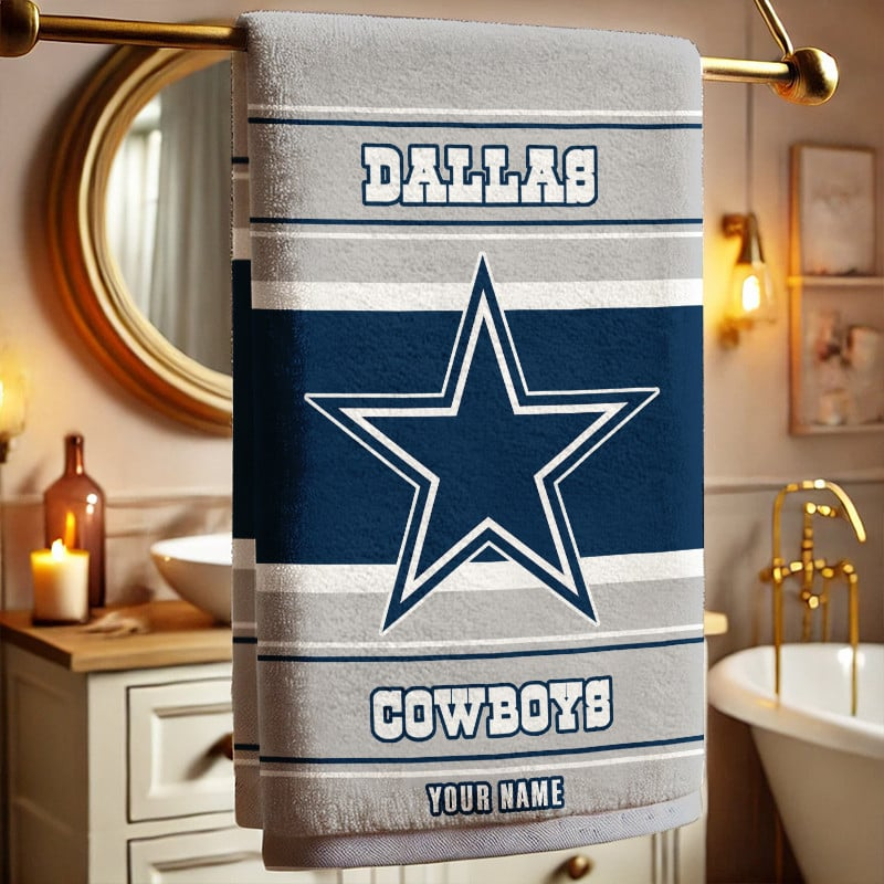 LIMITED EDITION - NEW CUSTOMIZED NFL21 DCB DALLAS COWBOYS BEACH & BATH TOWEL (KIDS & ADULTS)