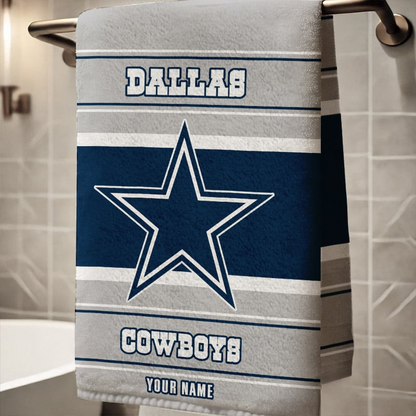 LIMITED EDITION - NEW CUSTOMIZED NFL21 DCB DALLAS COWBOYS BEACH & BATH TOWEL (KIDS & ADULTS)