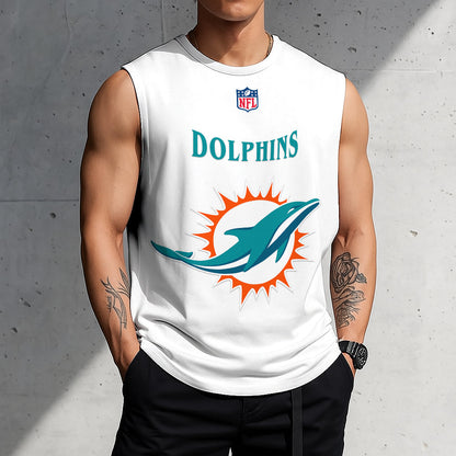 LIMITED EDITION - NEW CUSTOMIZED NFL19 MDP MIAMI DOLPHINS TANKTOP & GYM SHIRT