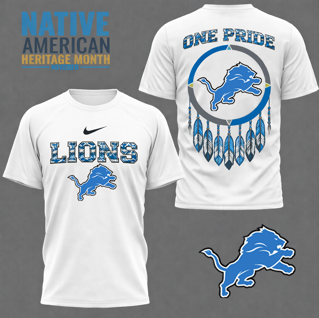 LIMITED EDITION - NEW CUSTOMIZED NFL04 DTL DETROITS LIONS 3D SHIRT