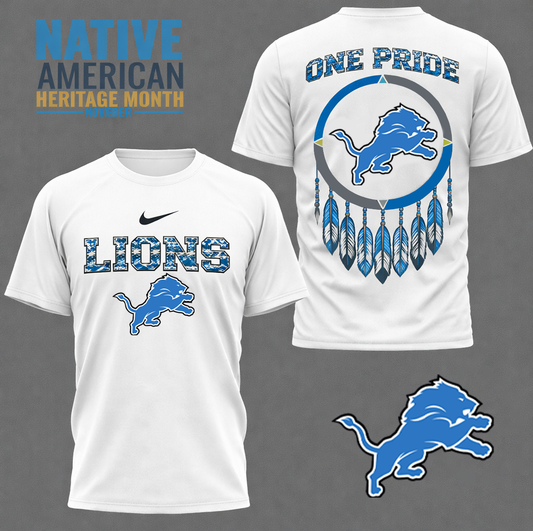 LIMITED EDITION - NEW CUSTOMIZED NFL04 DTL DETROITS LIONS 3D SHIRT