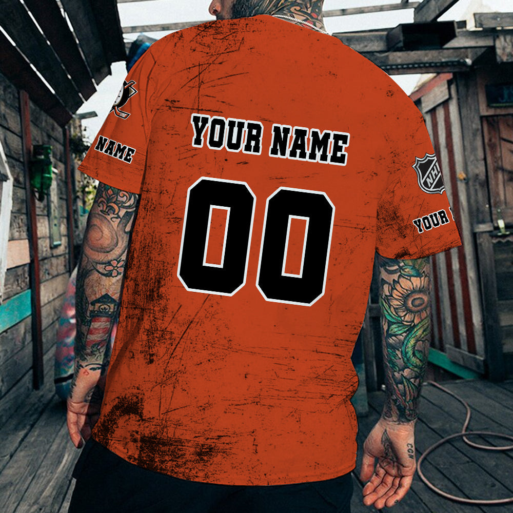 LIMITED EDITION - NEW CUSTOMIZED NHL09 AHD ANAHEIM DUCKS T-SHIRT FOR FANS