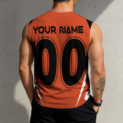 LIMITED EDITION - NEW CUSTOMIZED NHL09 AHD ANAHEIM DUCKS TANK TOP & GYM SHIRT