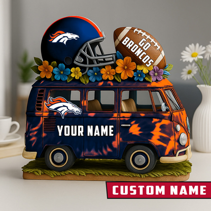 LIMITED EDITION - NEW CUSTOMIZED NFL13 DVB DENVER BRONCOS BUS ACRYLIC BLOCK