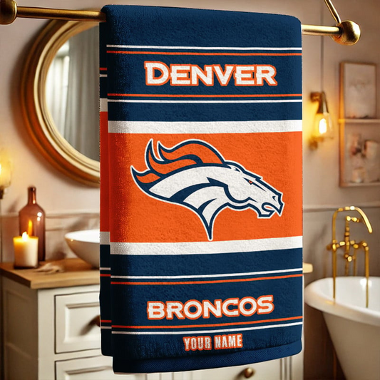 LIMITED EDITION - NEW CUSTOMIZED NFL13 DVB DENVER BRONCOS BEACH & BATH TOWEL (KIDS & ADULTS)