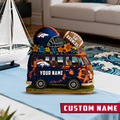 LIMITED EDITION - NEW CUSTOMIZED NFL13 DVB DENVER BRONCOS BUS ACRYLIC BLOCK
