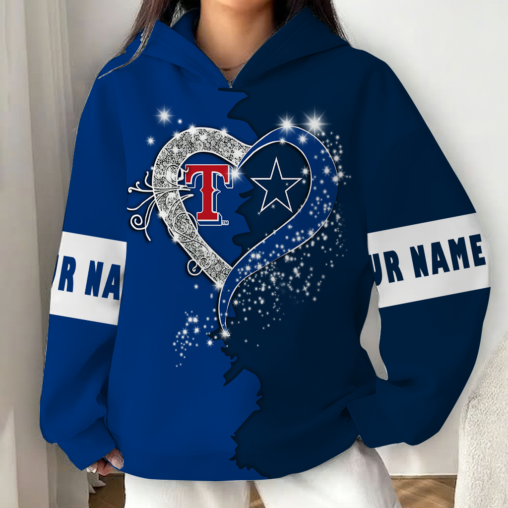 LIMITED EDITION - NEW CUSTOMIZED NFL21 DCB DALLAS COWBOYS x MLB08 TRS TEXAS RANGERS UNISEX T-SHIRT, POLO, HOODIE & JACKETS