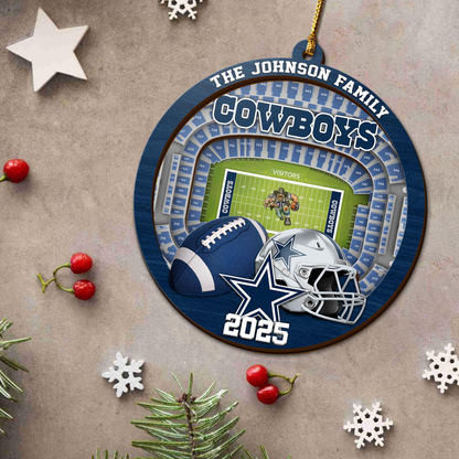 LIMITED EDITION - NEW CUSTOMIZED NFL21 DCB DALLAS COWBOYS ORNAMENT