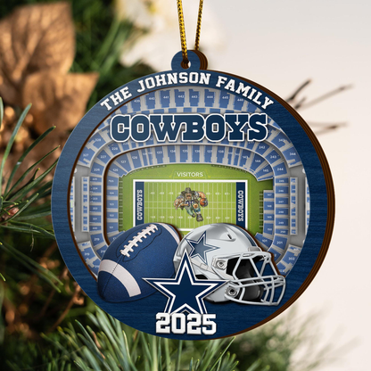 LIMITED EDITION - NEW CUSTOMIZED NFL21 DCB DALLAS COWBOYS ORNAMENT