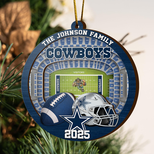 LIMITED EDITION - NEW CUSTOMIZED NFL21 DCB DALLAS COWBOYS ORNAMENT