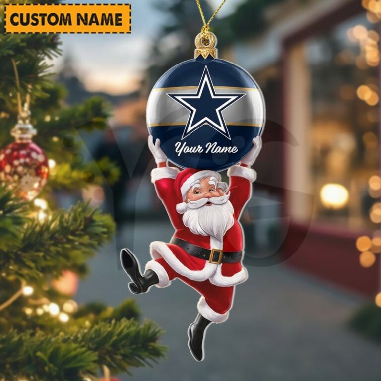 LIMITED EDITION - NEW CUSTOMIZED NFL21 DCB DALLAS COWBOYS CHRISTMAS ACRYLIC ORNAMENT