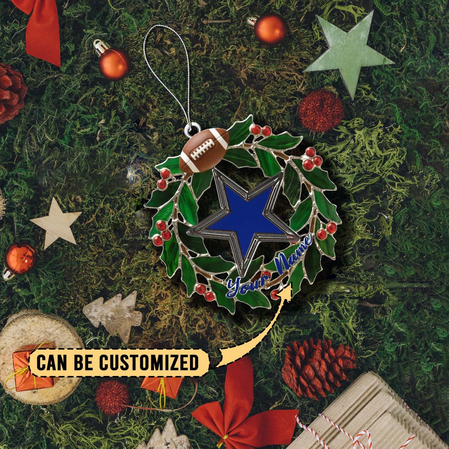 LIMITED EDITION - NEW CUSTOMIZED NFL21 DCB DALLAS COWBOYS ACRYLIC ORNAMENT