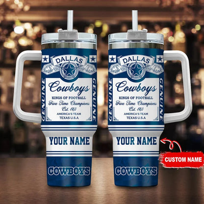 LIMITED EDITION - NEW CUSTOMIZED NFL21 DCB DALLAS COWBOYS TUMBLER CUP