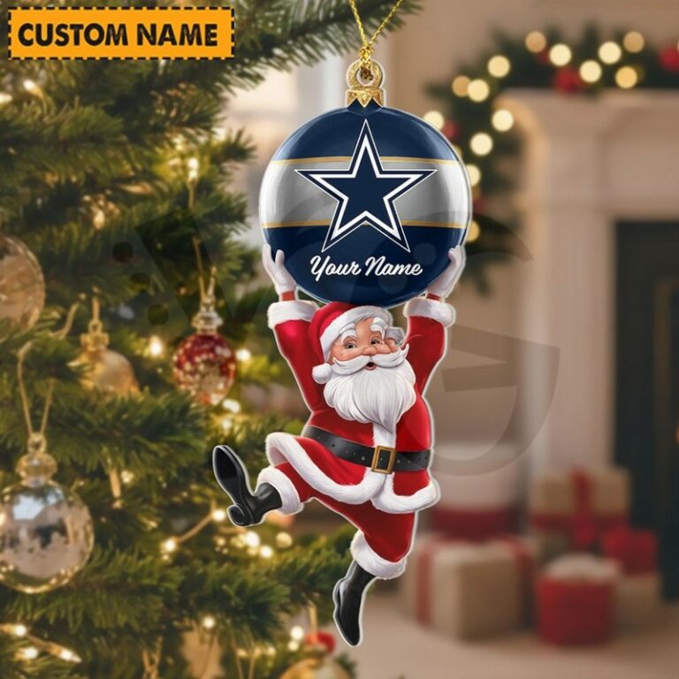 LIMITED EDITION - NEW CUSTOMIZED NFL21 DCB DALLAS COWBOYS CHRISTMAS ACRYLIC ORNAMENT