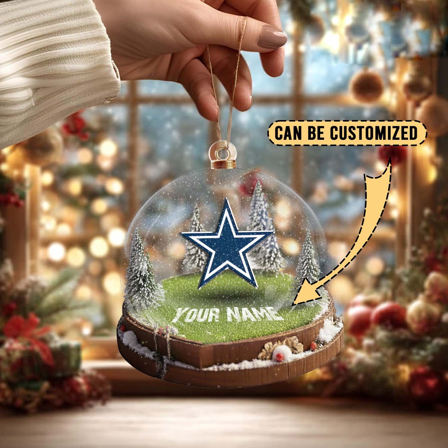 LIMITED EDITION - NEW CUSTOMIZED NFL21 DCB DALLAS COWBOYS ACRYLIC ORNAMENT