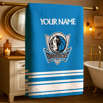The Mavs NBA Personalized Beach & Bath Towel