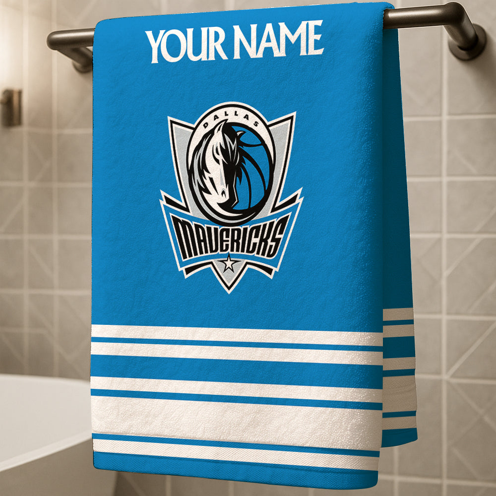 The Mavs NBA Personalized Beach & Bath Towel