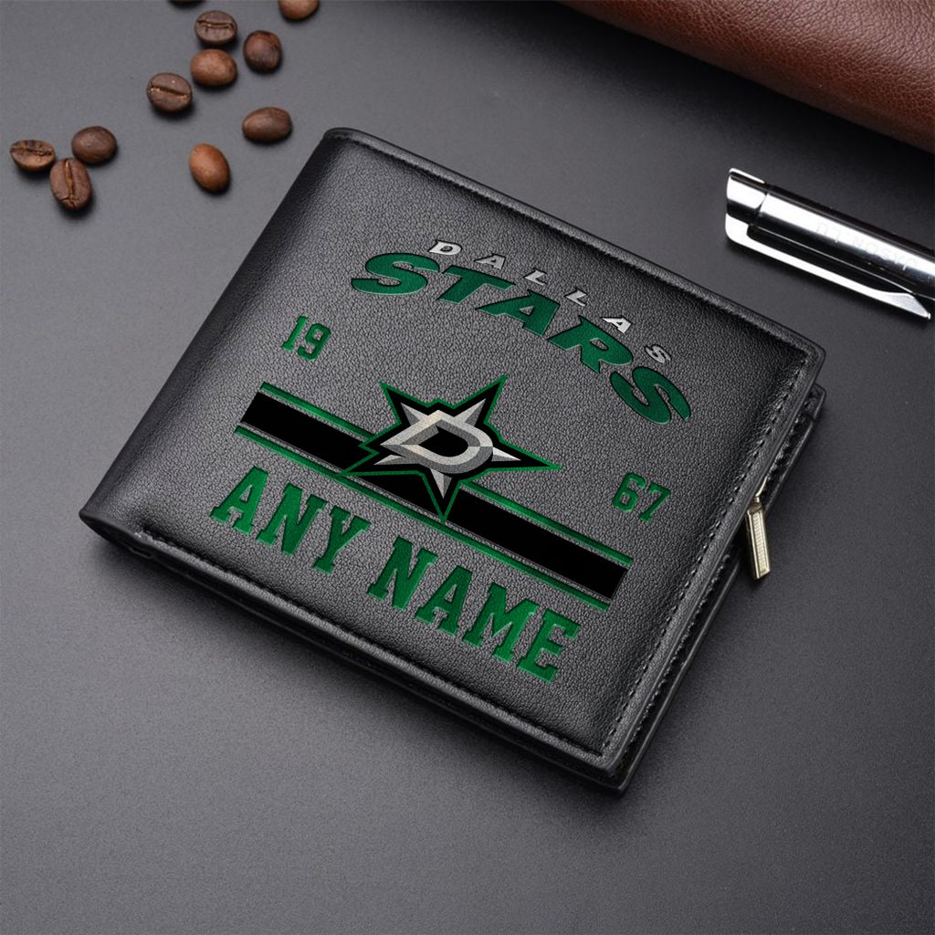 LIMITED EDITION - NEW CUSTOMIZED NHL15 DLS DALLAS STARS LEATHER WALLET