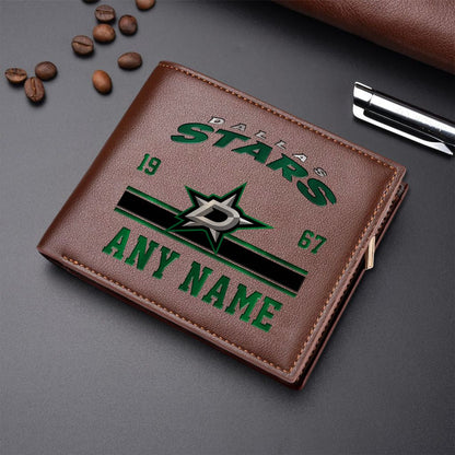 LIMITED EDITION - NEW CUSTOMIZED NHL15 DLS DALLAS STARS LEATHER WALLET