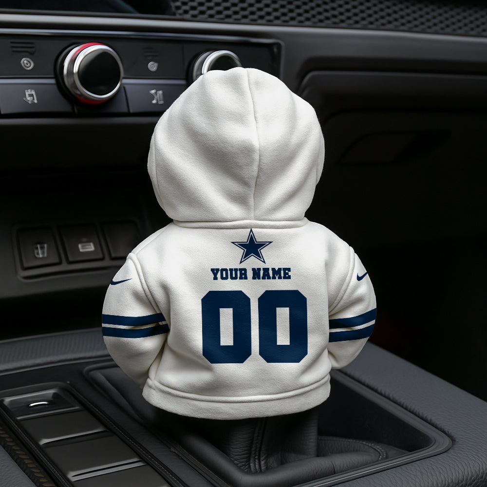 LIMITED EDITION - NEW CUSTOMIZED NFL21 DCB DALLAS COWBOYS AUTOMOTIVE HOODIE SHIFT KNOB COVER